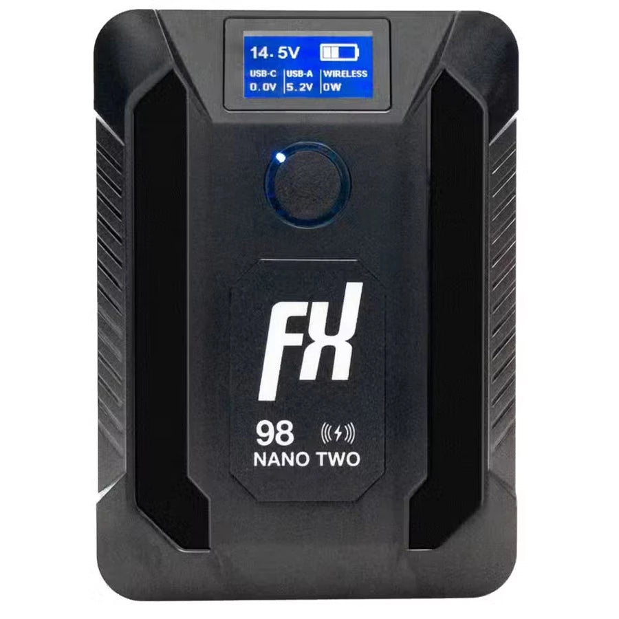 FXLion NANO TWO 14.4V / 98Wh V-Mount Battery with Wireless Charging