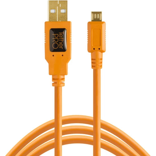 Tetherpro TT-CU5430 USB 2.0 A Male To Micro-B 5-Pin Cable Orange