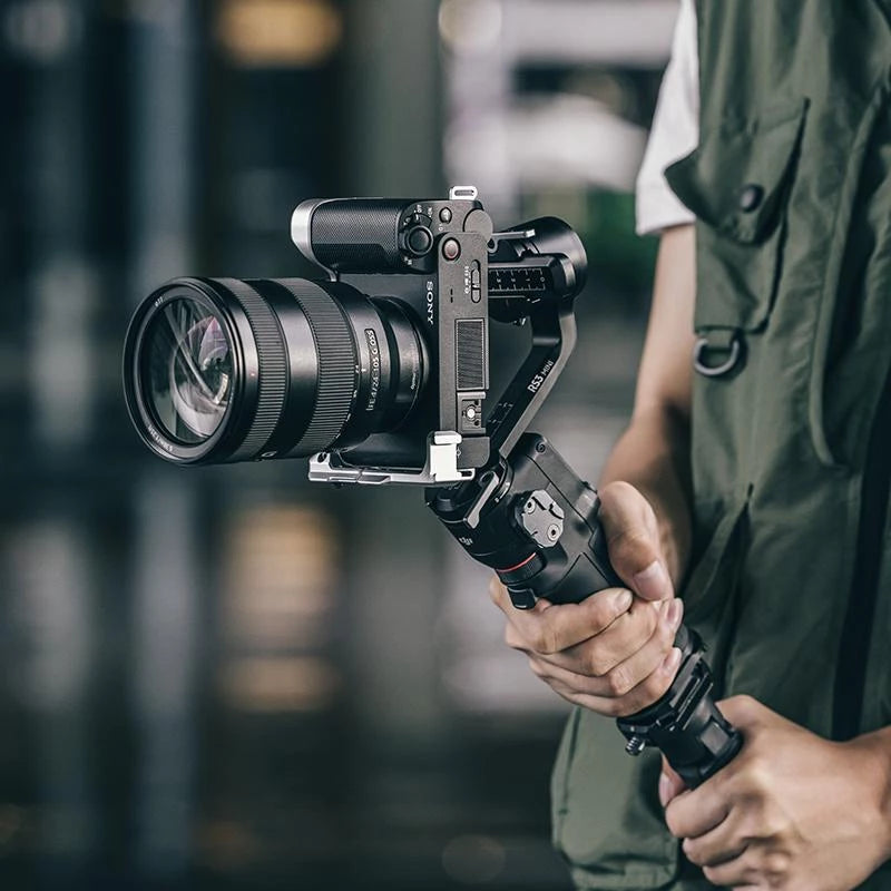 FALCAM F22&F38&F50 Quick Release Camera L-Bracket Silk Silver (FOR SONY ZV-E1) C00B3503W