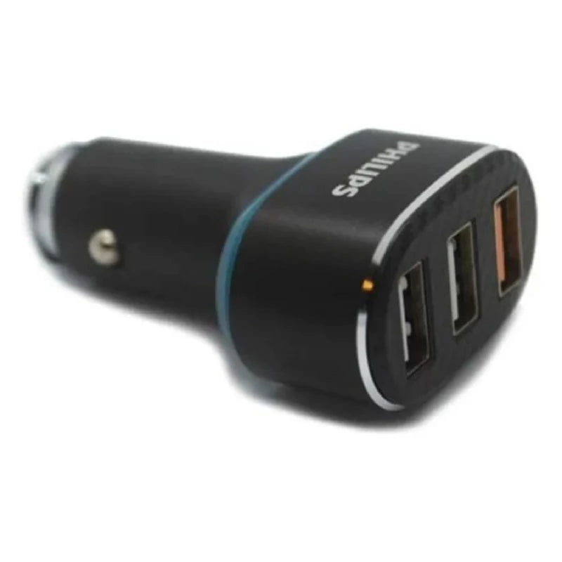 Philips DLP2557 Car Charger 65W PD QC 3 Ports Type C