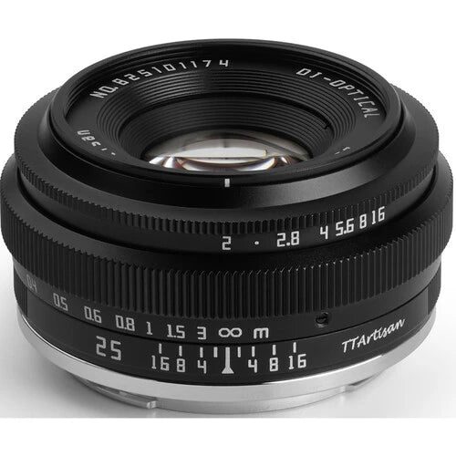TTARTISAN APS-C 25MM F2 E MOUNT-BLACK (APS-C)