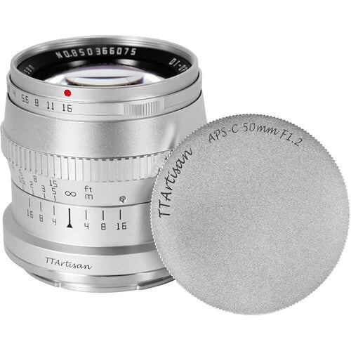 TTartisan 50mm f1.2 Nikon Z SILVER (APS-C)