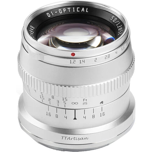 TTartisan 50mm f1.2 SONY E-MOUNT SILVER (APS-C)