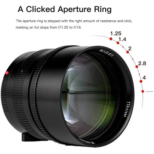 TTartisan 90mm f1.25 FOR LEICA M Mount (FULL FRAME)