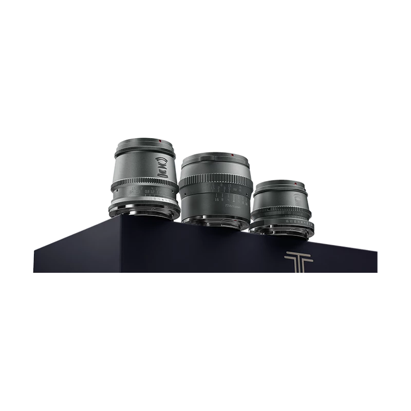 TTArtisan 17mm-35mm-50mm Titanium lens set For Fuji X