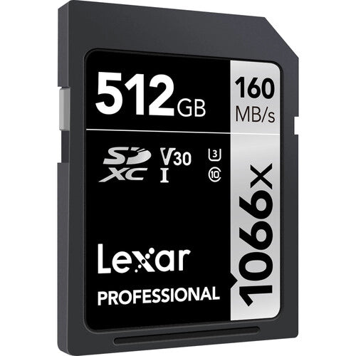 Lexar 512GB Professional 1066x SDXC UHS-I Memory Card