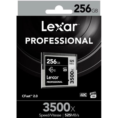 Lexar 256GB Professional 3500x CFast 2.0 Memory Card