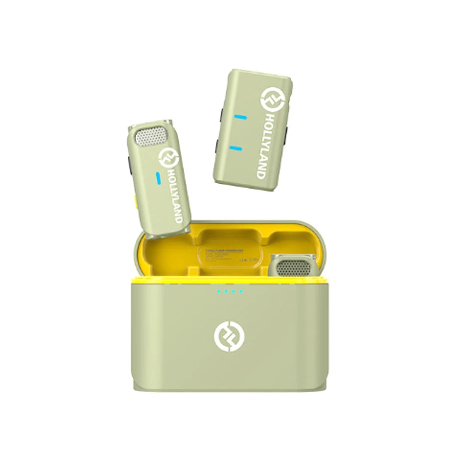 Hollyland LARK M1 DUO 2-Person Wireless Microphone System (2.4 GHz) Mint Green