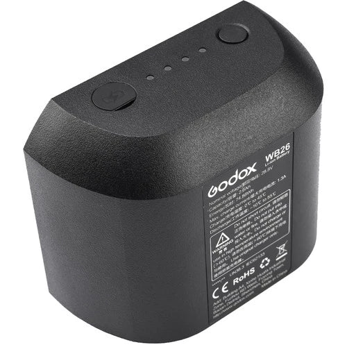 Godox WB26 Rechargeable Lithium-Ion Battery Pack for AD600Pro Flash 2600mAh