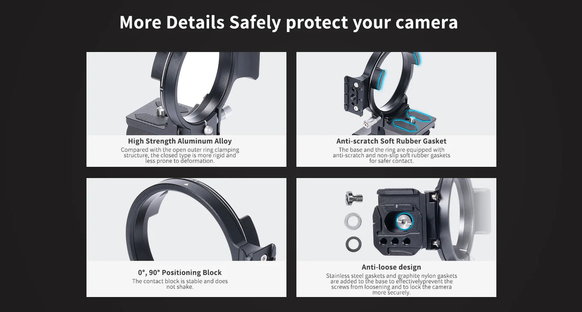 Falcam F22 & F38 & F50 Horizontal-To-Vertical Quick Release Circular Half Cage for Sony E-mount Cameras 3304