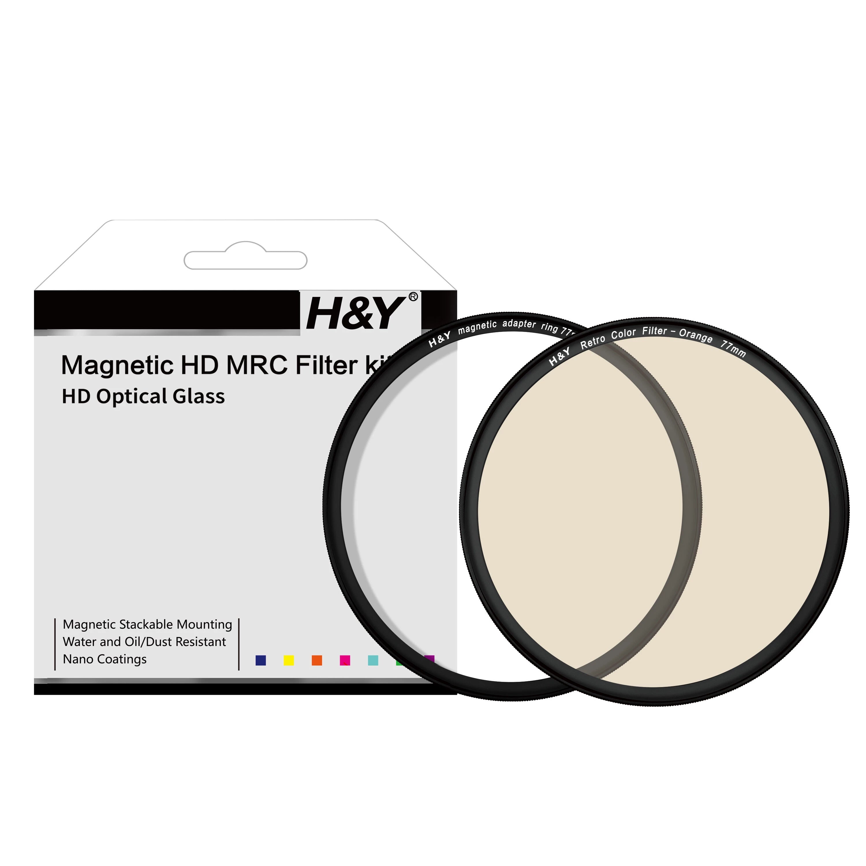 H&Y Magnetic HD MRC Retro Color Filter Kit 82mm - Orange RC-O82