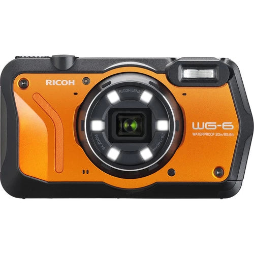 Ricoh WG-6 Digital Camera (Orange)