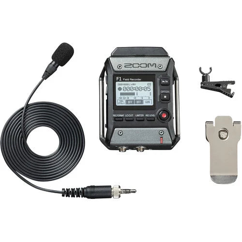 Zoom Field Recorder with Lavalier Mic F1-LP