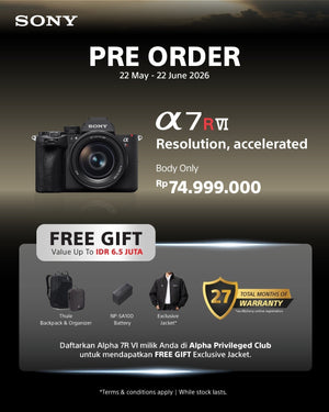 Yuk Pre-Order Sony a7R VI di DOSS, Dapatkan Bonus Pre-Order Senilai Rp6,5 juta