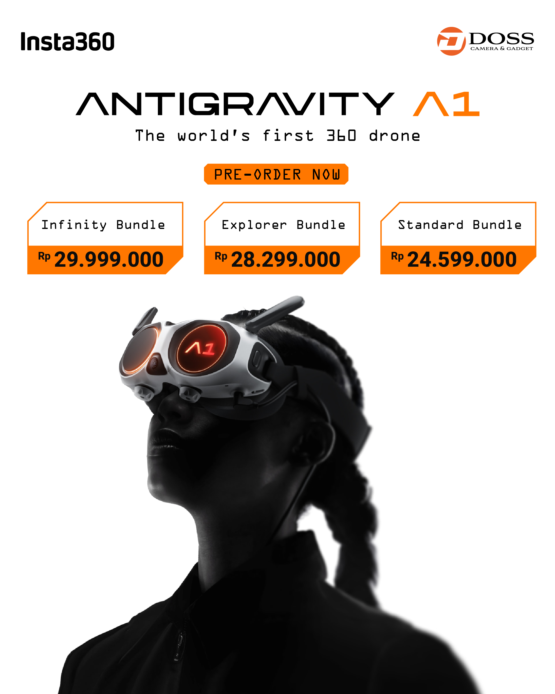 Insta360 Antigravity A1: Drone 360 Pertama di Dunia Kini Bisa Pre-Order di DOSS