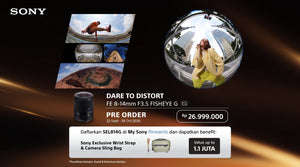 Pre-Order Sony FE 8-14mm F3.5 Fisheye G di DOSS! Lensa Fisheye Zoom E-Mount Pertama yang Wajib Kamu Miliki