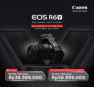 Pre-Order Canon EOS R6 V Dibuka 1 Juni 2026! Ini Daftar Harga, Paket Kit, dan Promo Menariknya di DOSS