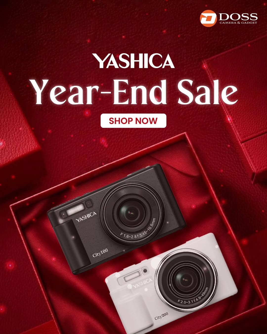 Promo Year-End Sale Kamera YASHICA City 100 dan 200 : Harga Lebih Hemat cuman di DOSS