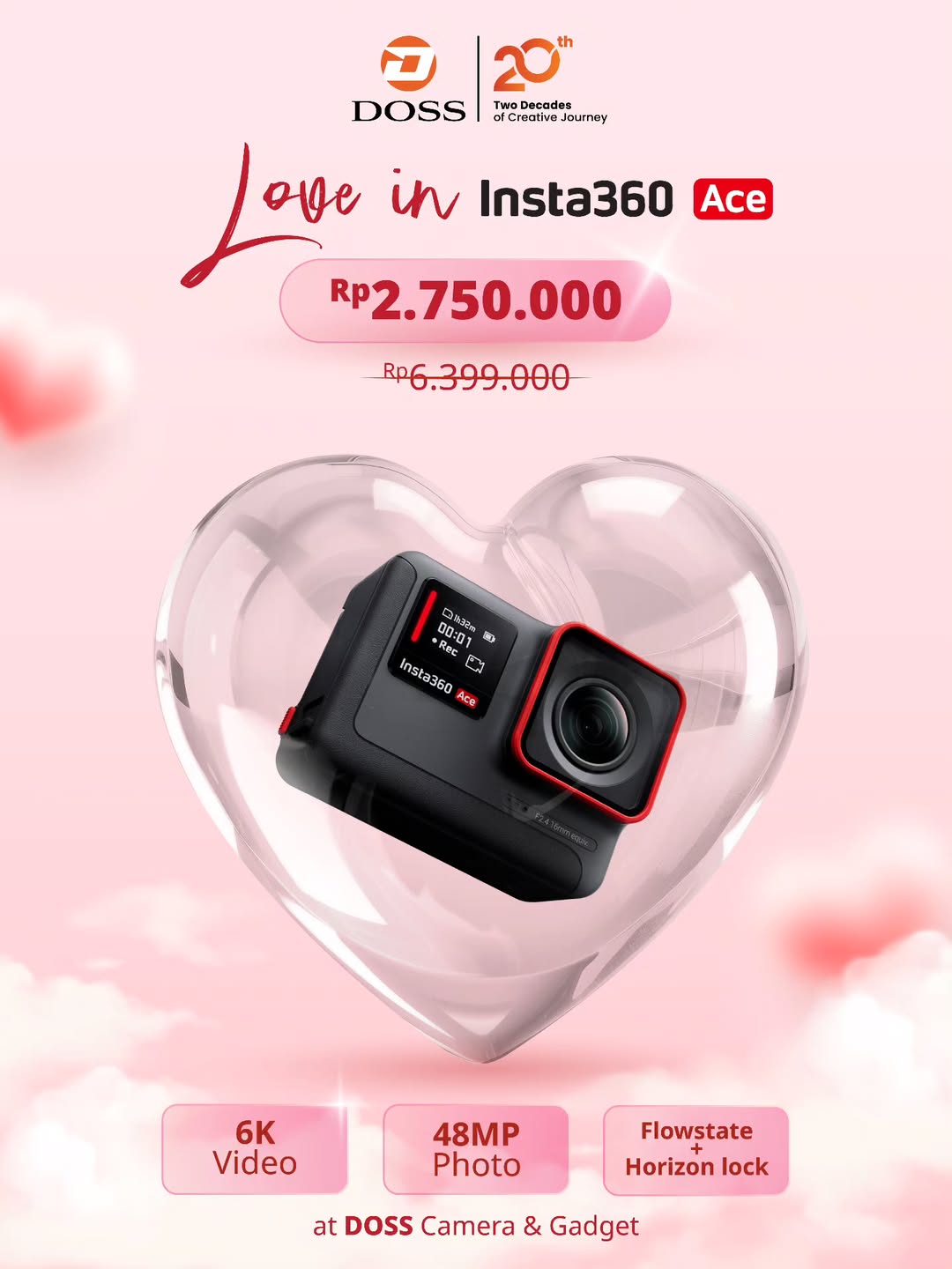 Dapatkan Insta360 Ace di DOSS dengan Harga Spesial. Action Cam Canggih dan Ramah Di Kantong