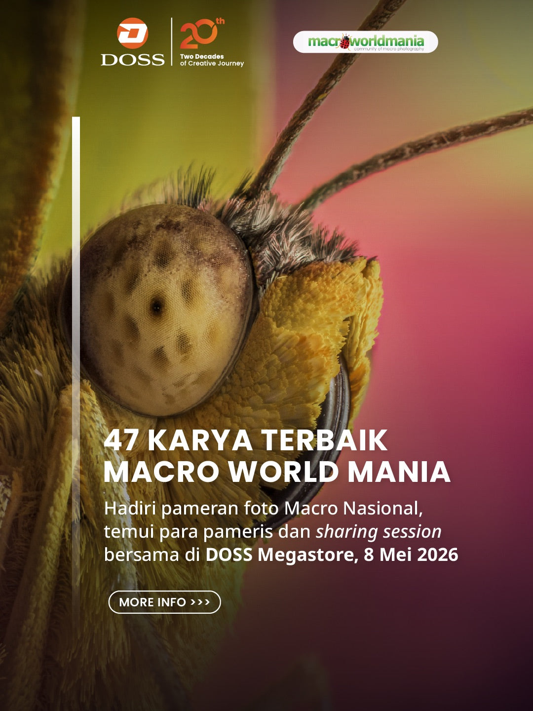 Pameran Fotografi Makro Nasional: 47 Karya Terbaik Hadir di DOSS Megastore Ratu Plaza, 8 Mei 2026