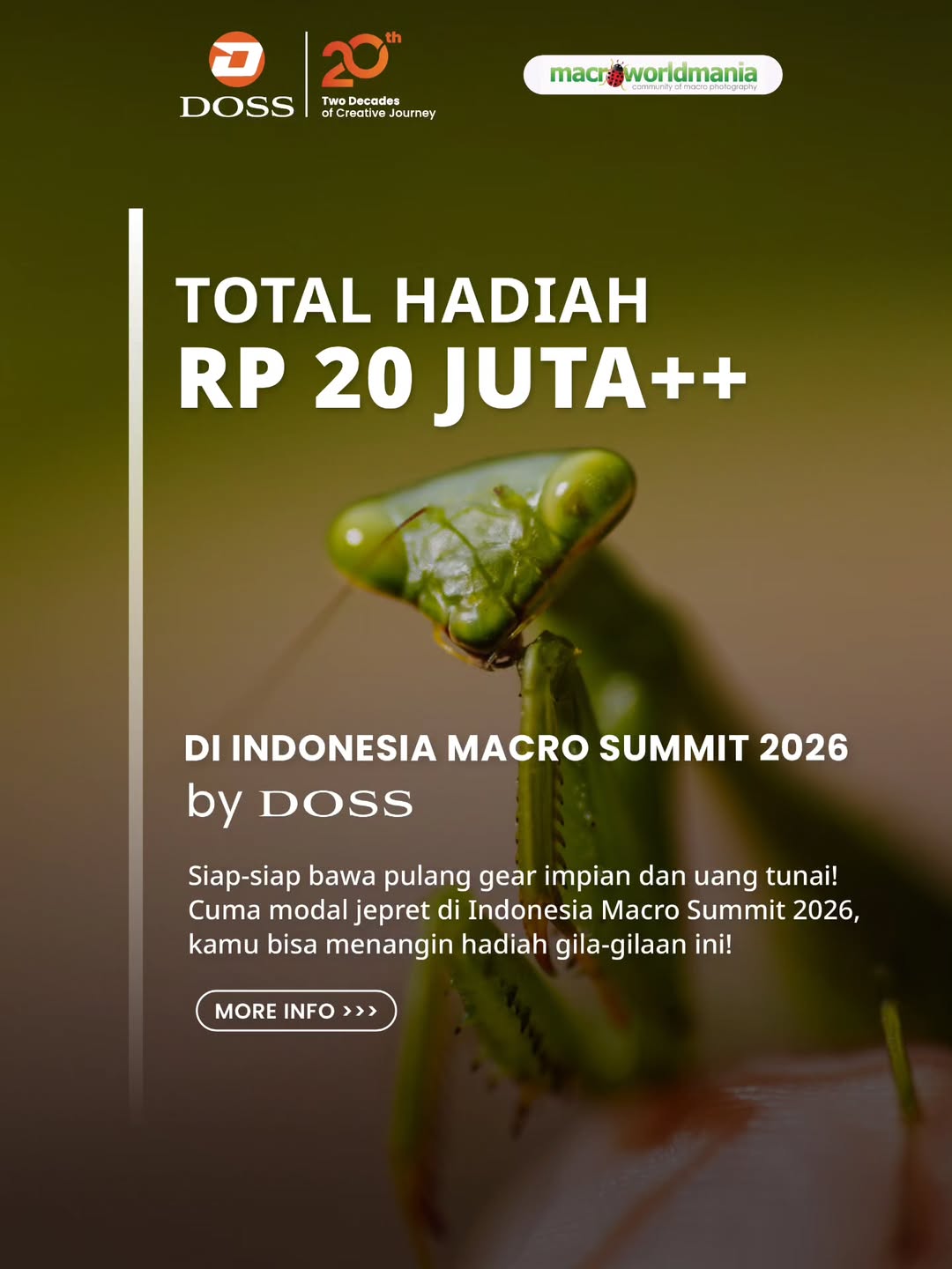 Indonesia Macro Summit 2026: Yuk Ikutaan Macro Photo Challenge dengan Hadiah Rp20 Juta++