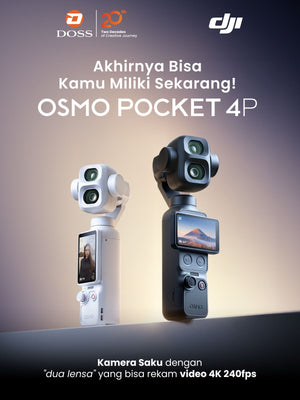 DJI Osmo Pocket 4P Sudah Ada di DOSS: Kamera Saku "Dua Lensa" yang Bikin Konten Makin Epic!