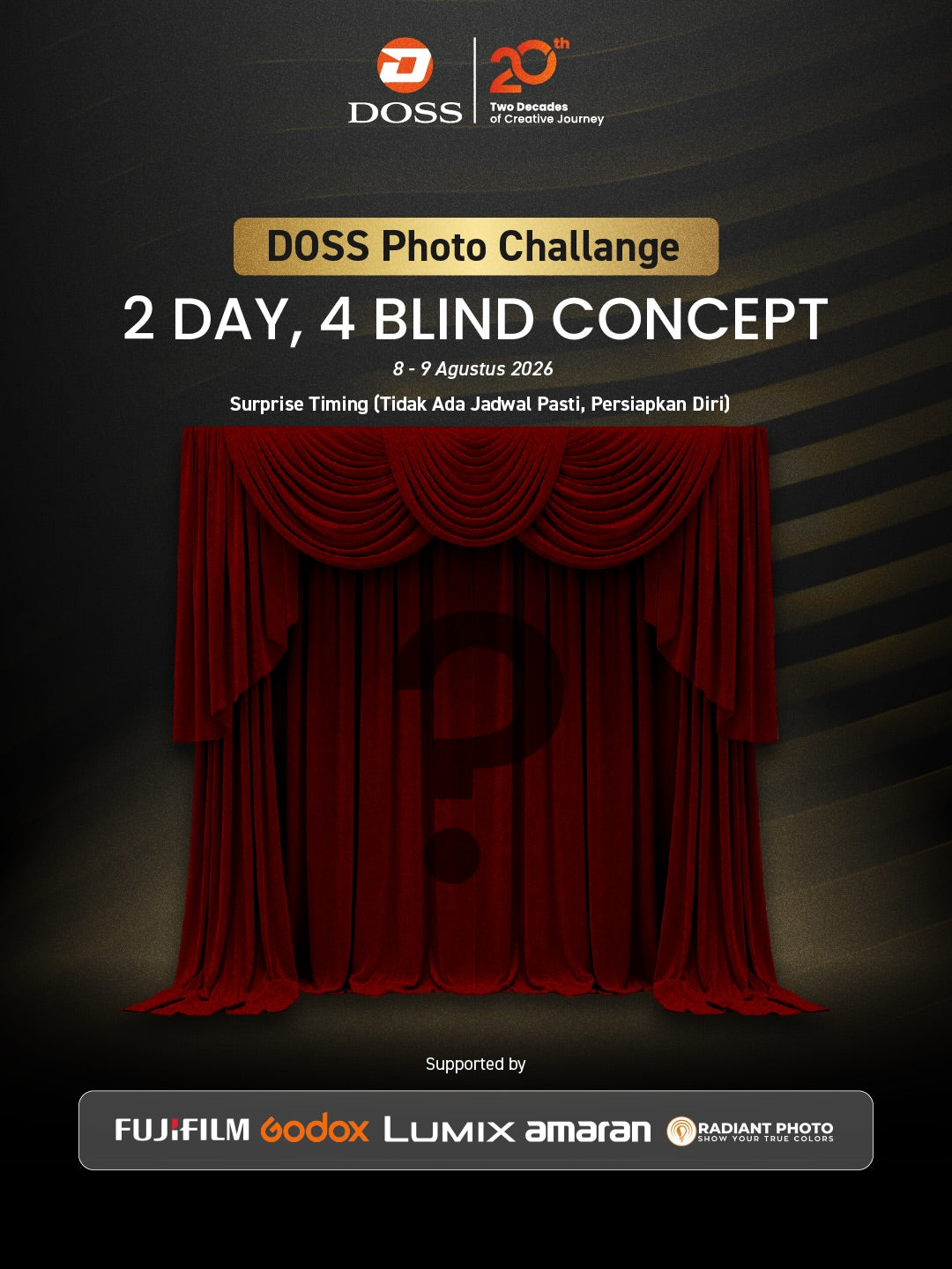 Siap-siap Uji Nyali & Kreativitas! DOSS Adain Photo Challenge Berhadiah Gear Impian di HUT ke-20