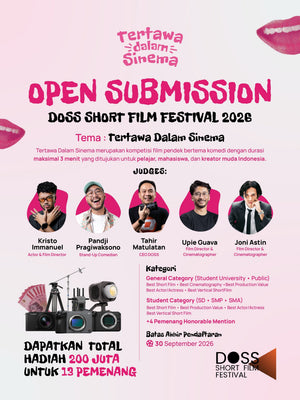 Siapkan Kameramu! DOSS Short Film Festival 2026 Punya Total Hadiah Rp 200 Juta