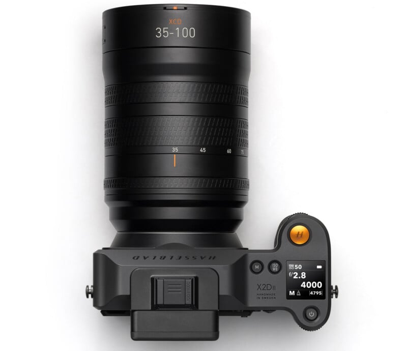Hasselblad XCD 35-100mm f/2.8-4 E lens zoom standard on camera body