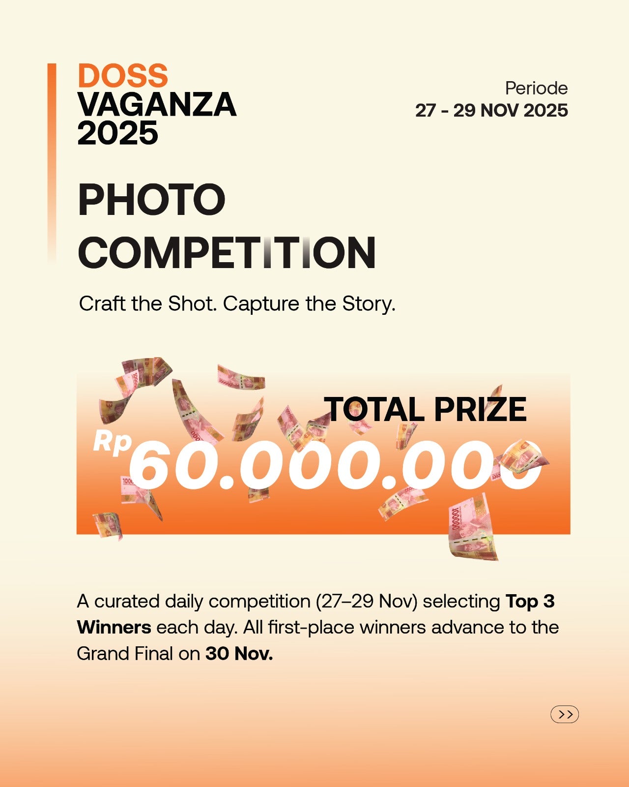 Yuk Ikutan DOSS Vaganza 2025 Photo Competition: Rebut Total Hadiah Rp 60.000.000