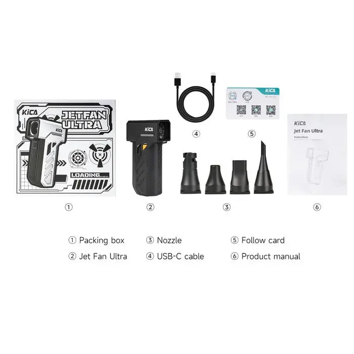 Kica Jetfan Ultra Blowing and Suction Black