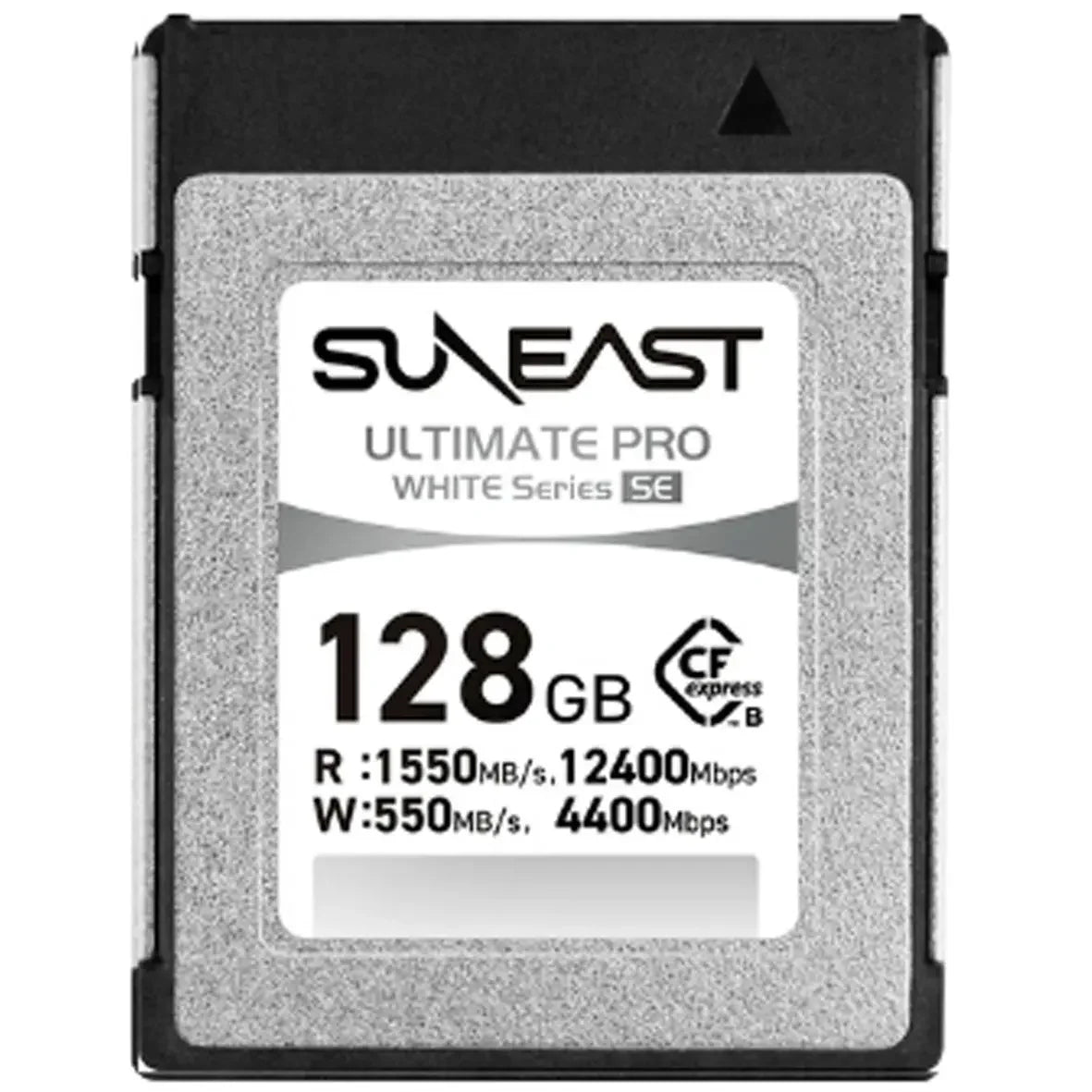 Suneast CF Express Type B White SE 128GB 1550MB/s Read, 550MB/s Write, 150Mb/s Min Sustain Transfer Speed