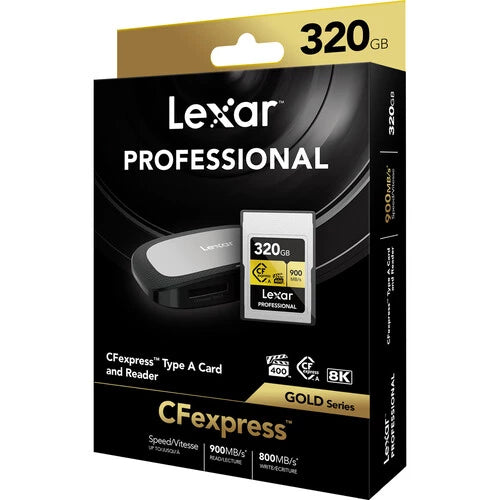 Lexar 320GB Professional CFexpress Type A Memory Card include Card Reader LRW530