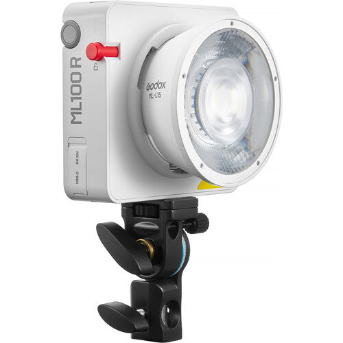 Godox ML100R Kit-3 RGB Portable LED Light (with 36° Lens and BG02 Battery Handle)