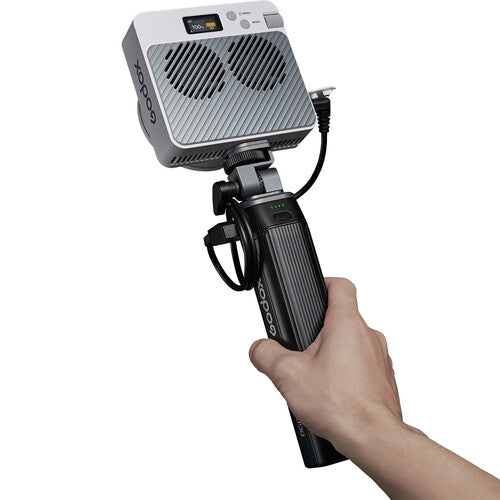 Godox ML100R Kit-3 RGB Portable LED Light (with 36° Lens and BG02 Battery Handle)