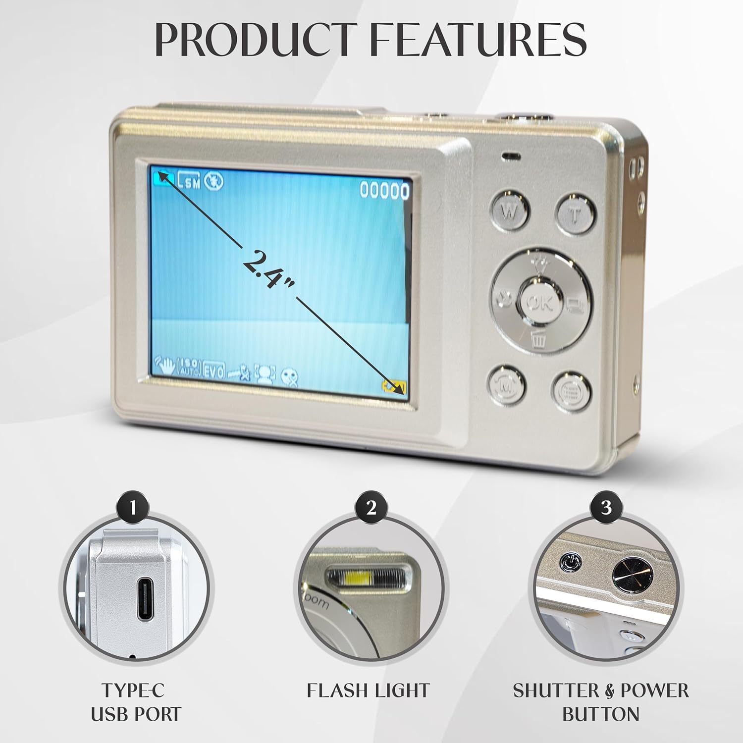 YASHICA DigiPix 100 (White) YAS-DG100P-WH