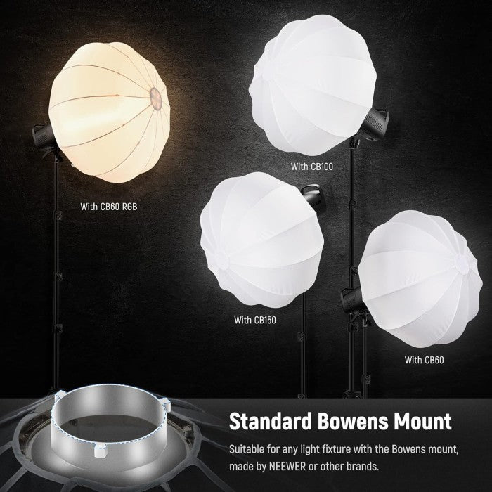 Neewer 50cm Nylon Alloy Quick Release Lantern Softbox
