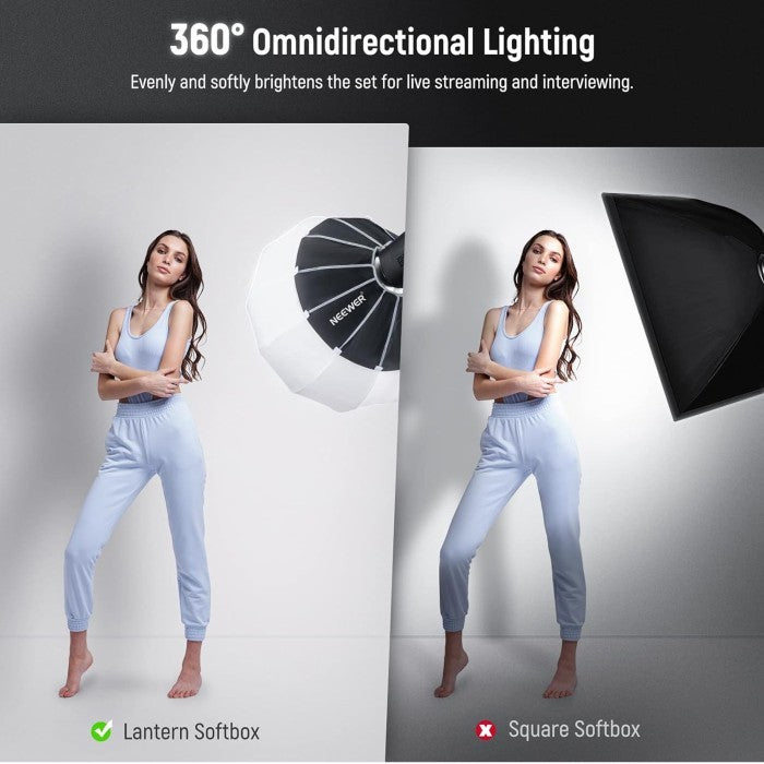 Neewer 50cm Nylon Alloy Quick Release Lantern Softbox