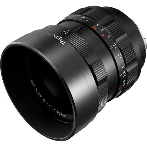 Thypoch Full-frame Photography Lens Simera 75mm f1.4 for Leica M Mount_Black