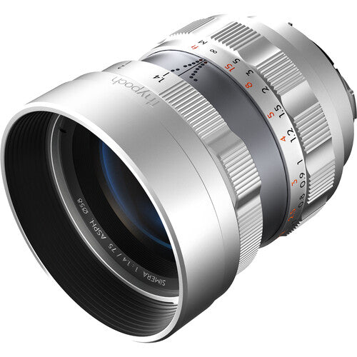 Thypoch Full-frame Photography Lens Simera 75mm f1.4 for Leica M Mount_Silver