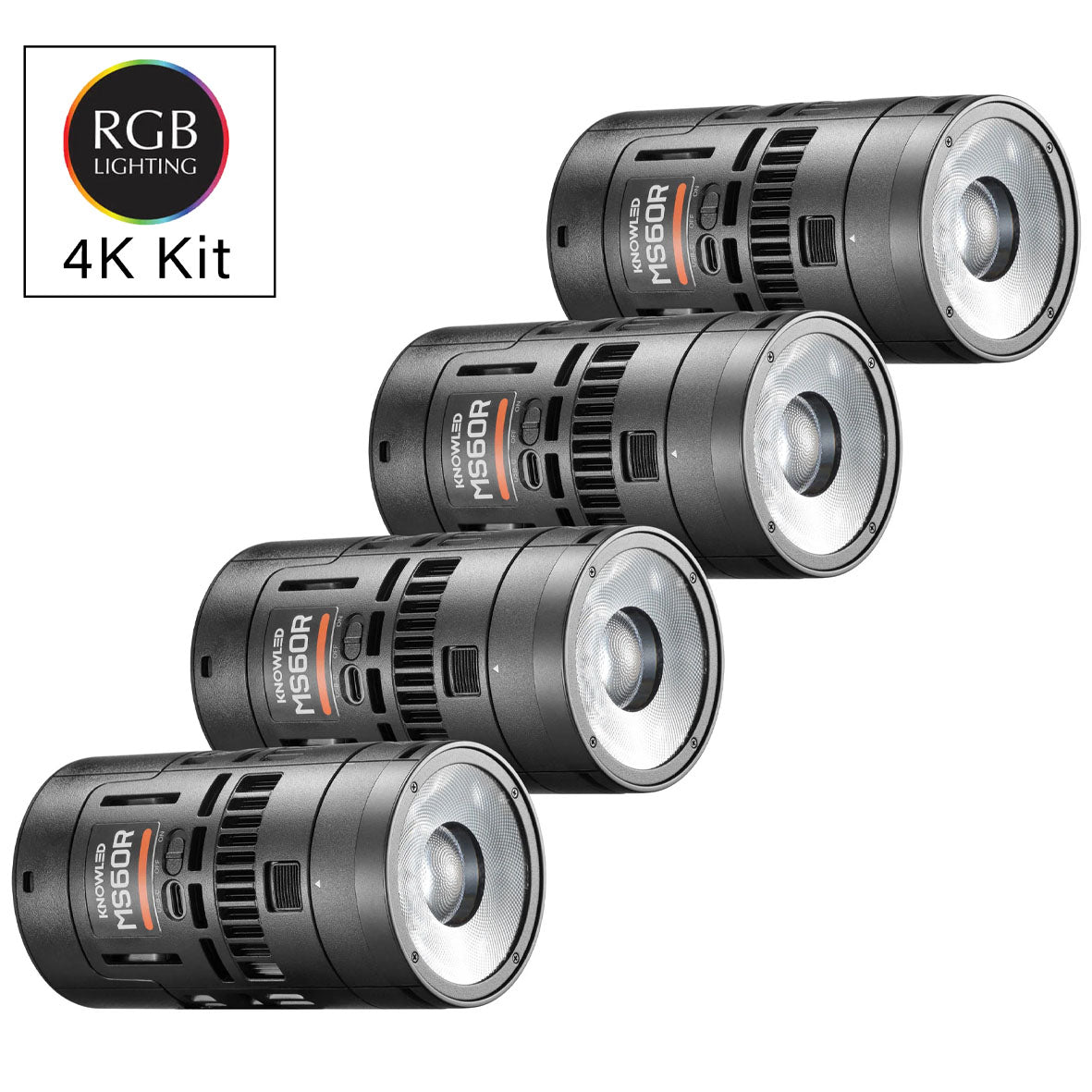 Godox Knowled MS60R 4K RGB Video LED Light (4-light kit)