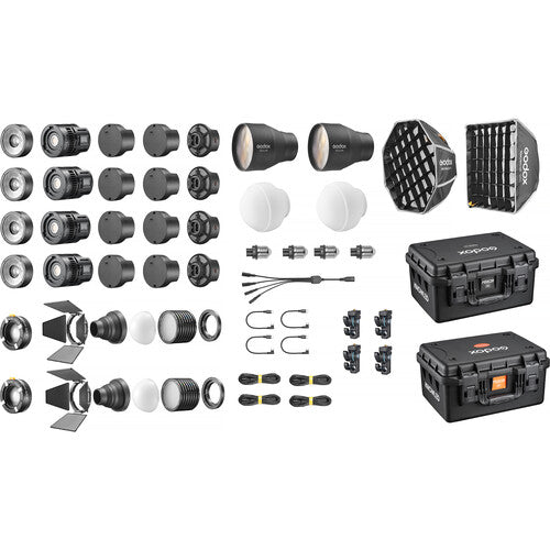 Godox Knowled MS60Bi 4K Bi-color Video LED Light (4-light kit)