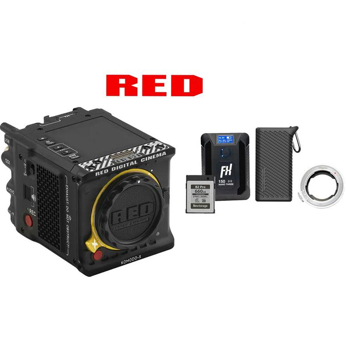 RED DIGITAL CINEMA KOMODO-X Z Mount 6K Digital Cinema Camera (Nikon Z) creator pro package