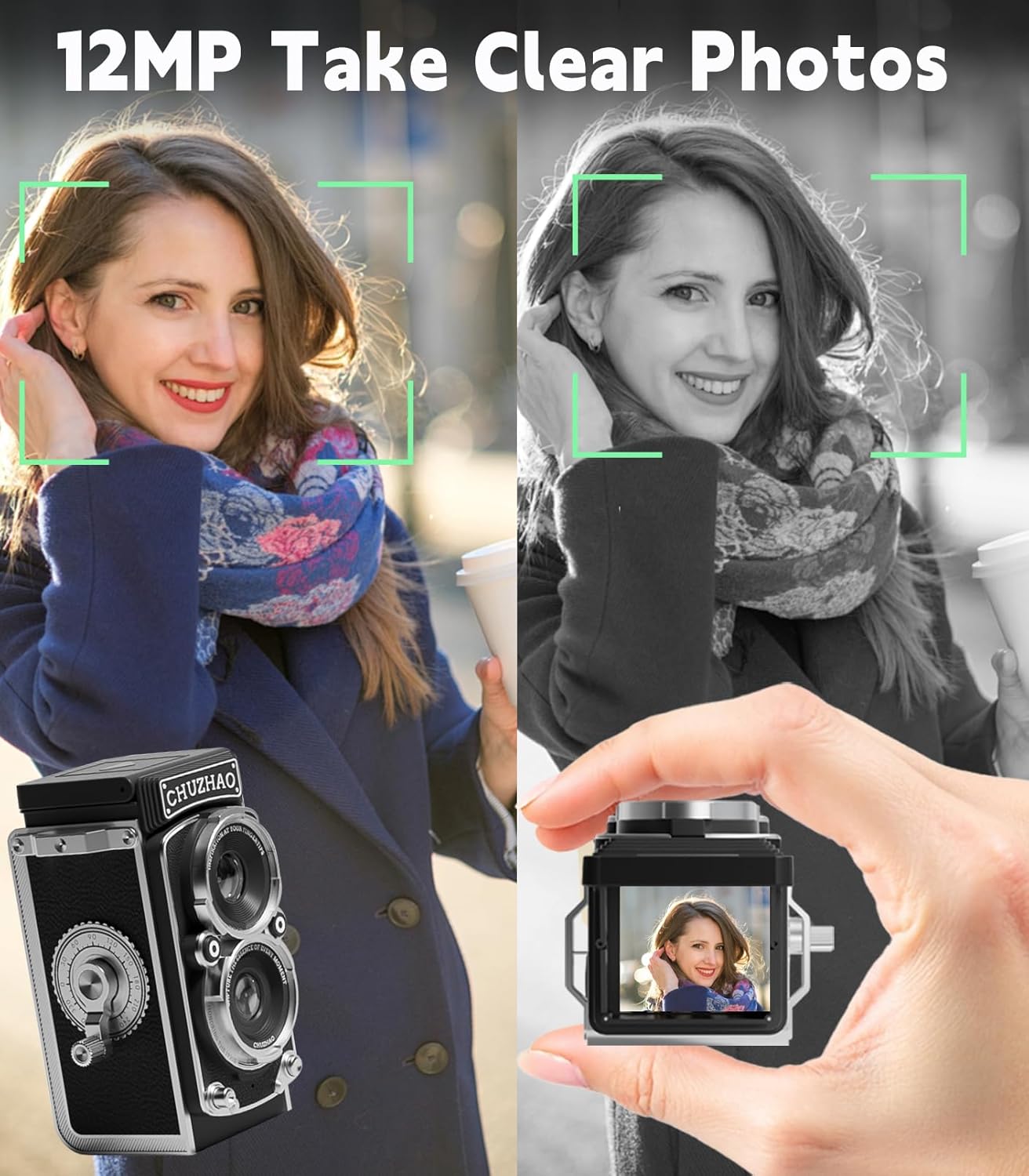 Chuzhao The Original Digital TLR Camera M1 (Black)