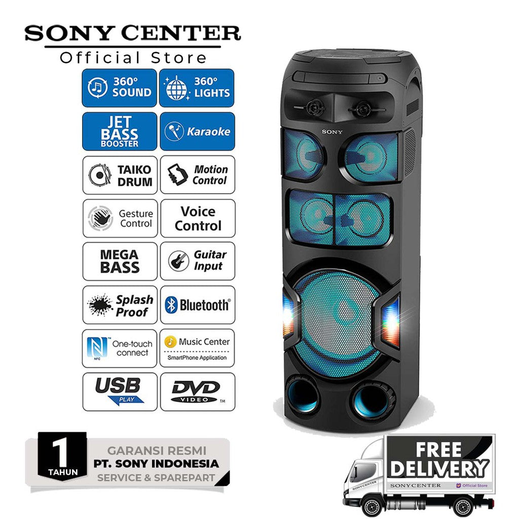 SONY MHC-V82D High Power Audio System with BLUETOOTH Technology / MHC V82D / MHCV82D