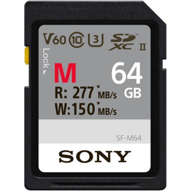 Sony SF M 64GB UHS-II SDXC Memory Card [U3 / 64 GB] / Sony Memory 64GB