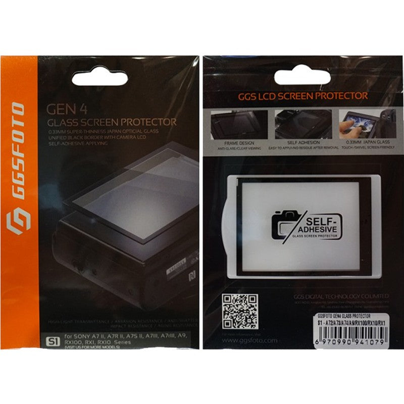 Glass Screen Protector GGS S2 For Sony A6400/A6000/A6300/A5000/A5100/A
