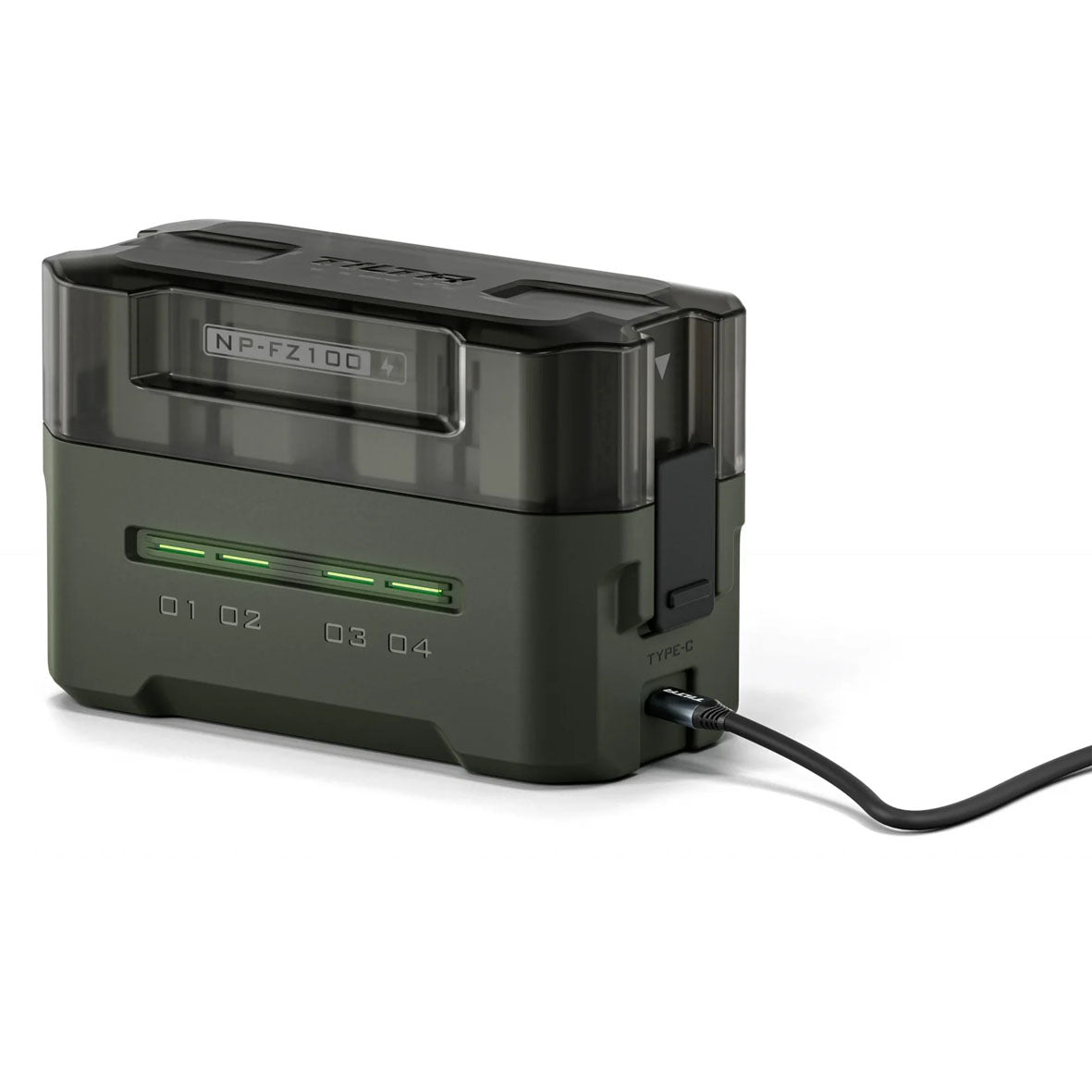 Tilta NP-FZ100 Charging Station Battery Kit (4 Batteries) - Green TBC-FZ100-B-GN