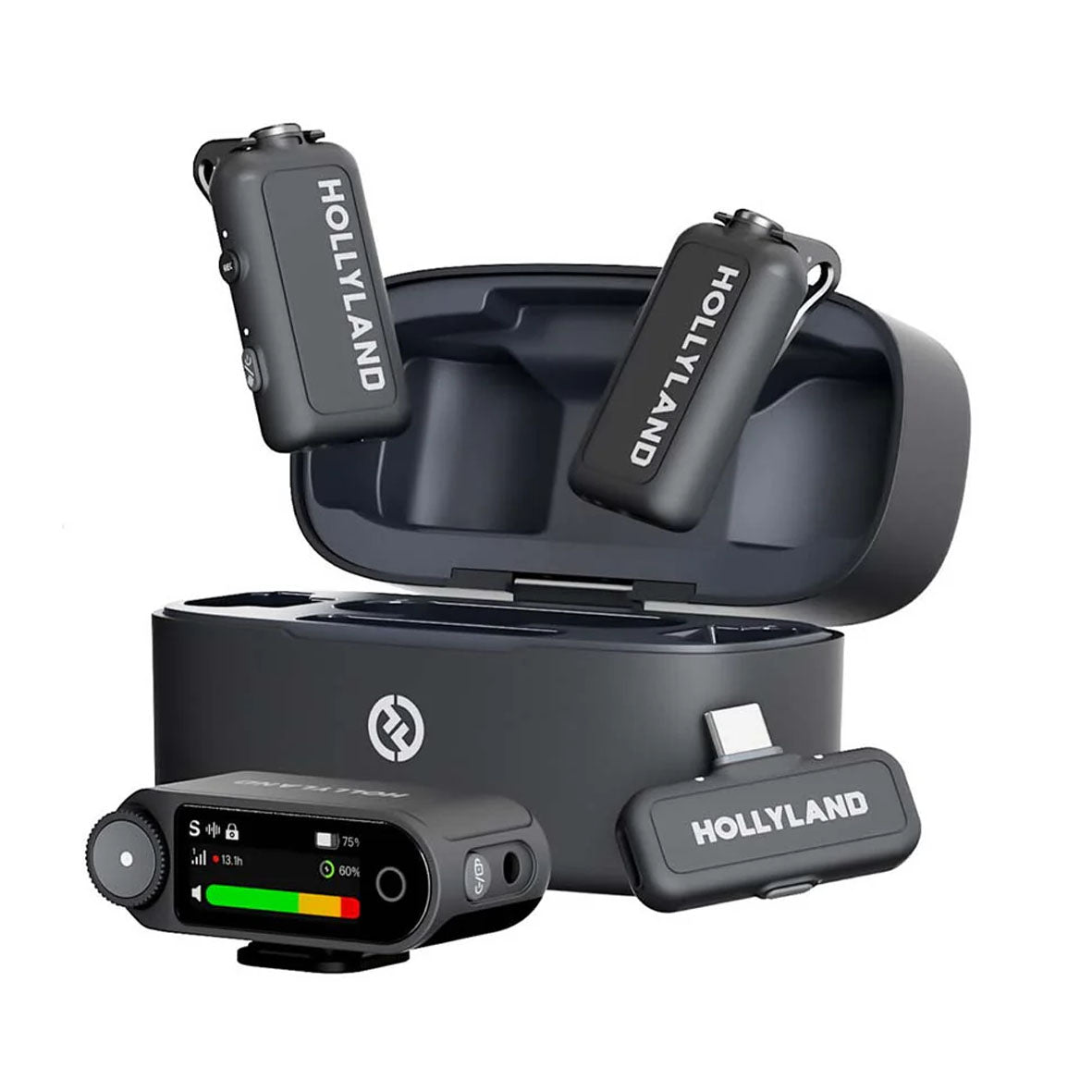 Hollyland LARK MAX 2 Combo 2-Person Wireless Microphone System for Cameras and Mobile Devices