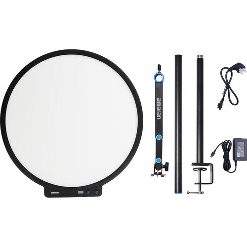 Amaran Verge Max Bi-Color Round LED Light Panel Charcoal